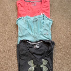 Lot of 3 Under Armor women’s workout shirts